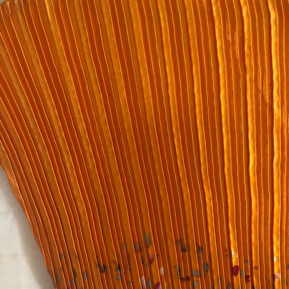 Satin Accordion Fold Shirt - Picture 4 of 7